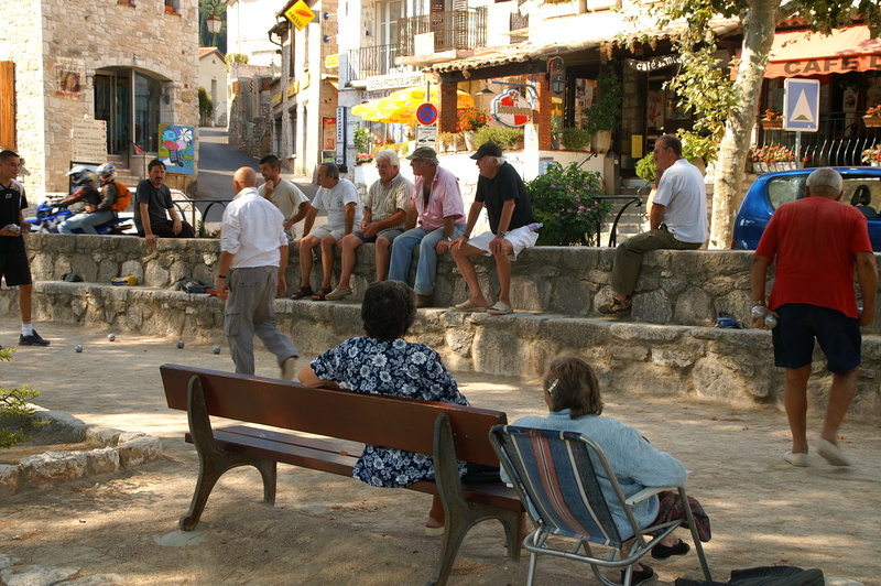 Boule, der Volkssport in Tourettes-sur-Loup und Südfrankreich