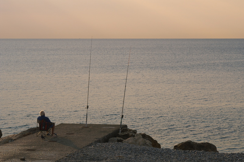 Stille am Strand von Nizza